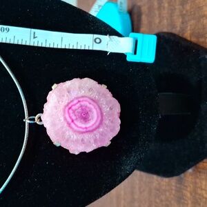 Pink Druzy Pendant-Chain NOT Included